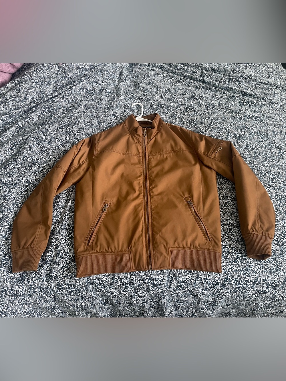 Banana Republic Water Resistant Flight Jacket Bomber Vicuna Brown Tan Medium